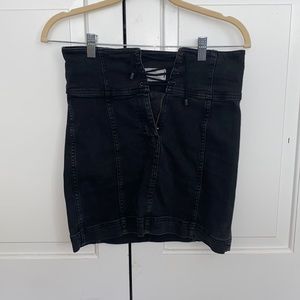 Free People High Waisted Tie Skirt